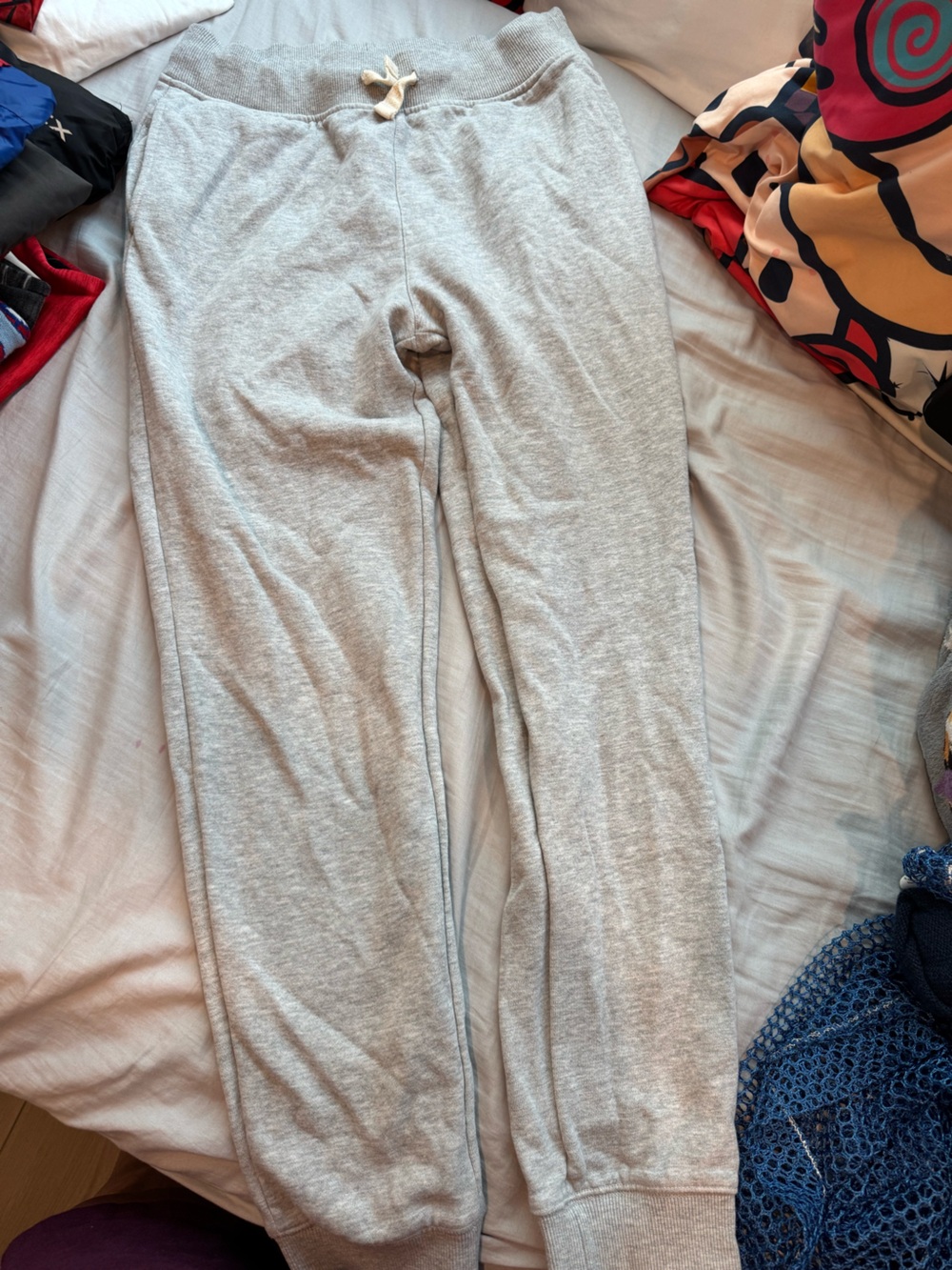 Nautica Light Gray Kids Sweatpants with Drawstring
